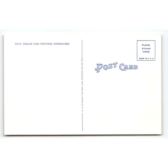 Vintage Linen Postcard Sunrise Peach Blossoms N-456 Asheville NC - Picture 2 of 2